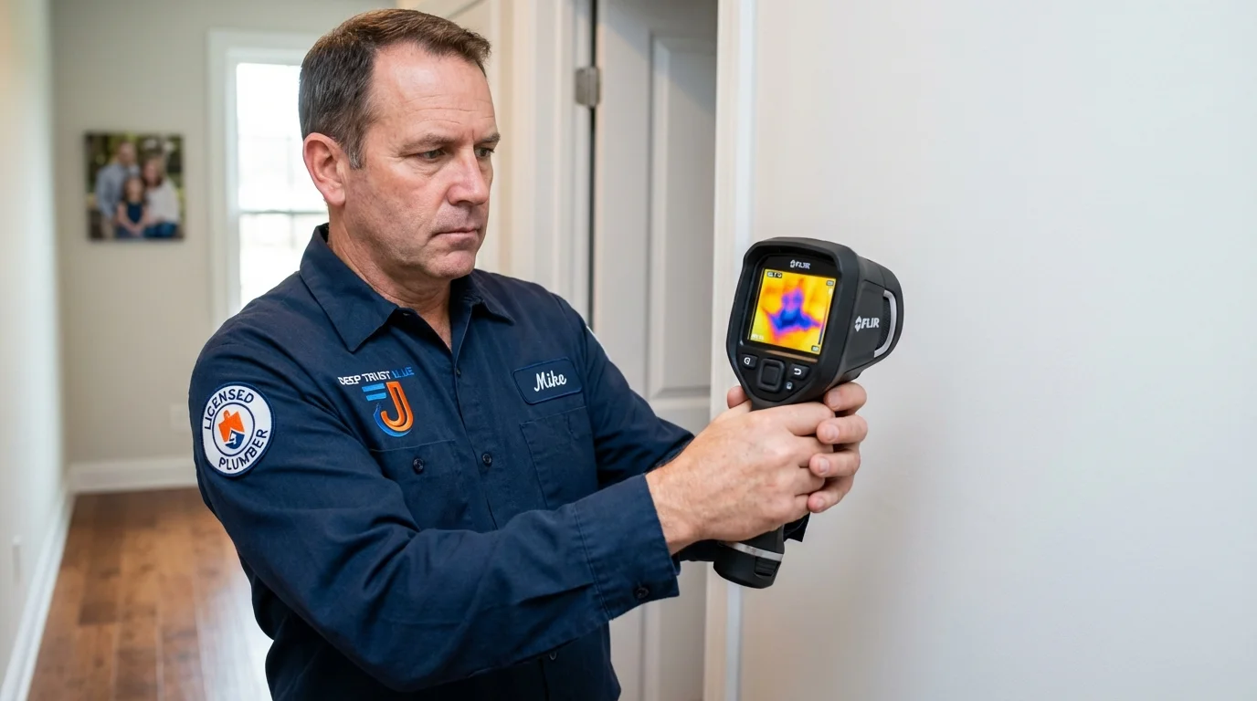 Thermal imaging leak detection by Johns Plumbing LLC in Harbor Springs